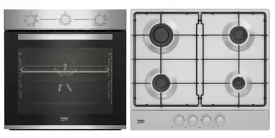 Set Cuptor incorporabil Beko BBSE12130XD, Electric, 72 l, Clasa A, Booster, Fan Assisted cooking…