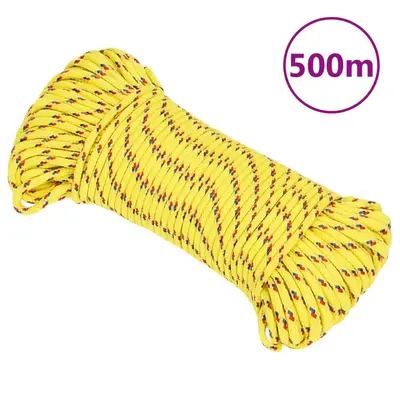 Franghie de barca, galben, 4 mm, 500 m, polipropilena