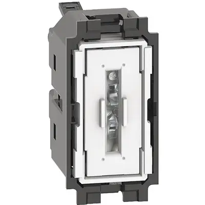 Intrerupator cap scara 1 modul 10A Bticino Living Now K4003A, alb, negru