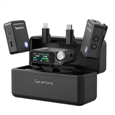 SARAMONIC Kit microfon wireless Saramonic Ultra 01 (2TX+RX)ClearVoice, IPX5, 2 x magn. microf.…