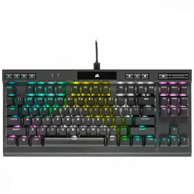 CORSAIR Tastatura Mecanica de gaming, Corsair K70 RGB TKL Champion Series, cu fir, Layout US, Negru