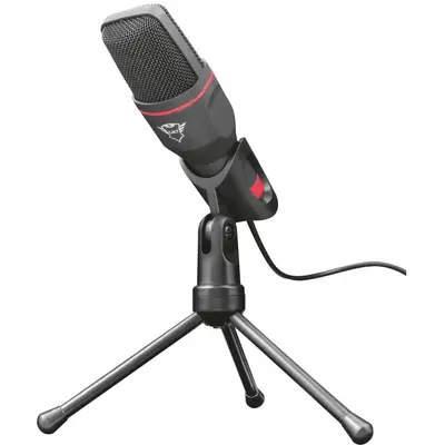 Trust Microfon cu tripod Trust GXT212 Mico, conectare USB&3.5mm, cablu 1.8m, compatibil PC…