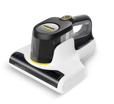 Aspirator de mana antiacarieni Karcher VCH 4 UVClean, 500 W, Recipient 400 ml, Cablu 5m (Alb/Negru)