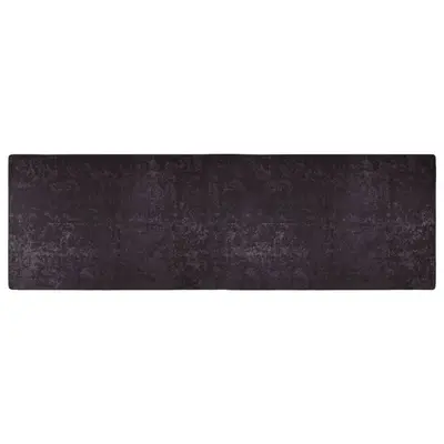Covor lavabil, antracit, 80x300 cm, antiderapant