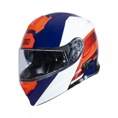 Casca moto Origine Delta BT Row rabatabila cu ochelari, Bluetooth incorporat, culoare rosu alb…