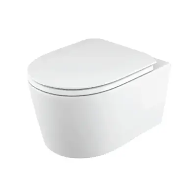 Vas WC suspendat Celesta Vista 50 x 35 cm ceramica capac wc soft close duroplast alb