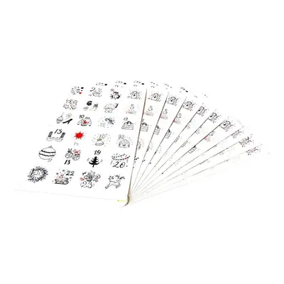 Set 10 foi x 24 stickere de Crăciun 4.5cm - model 1 - Default Title