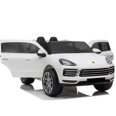 Masinuta electrica pentru 2 copii, Porsche Cayenne XXL, cu roti moi si scaun tapitat, 180W, 12V…