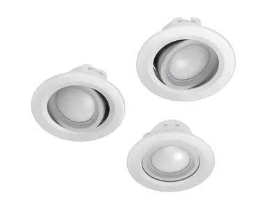Spot LED Smart Hama 176589, Control Vocal/Aplicatie, 5W, 350 lm, 3 buc., Clasa G (Alb)