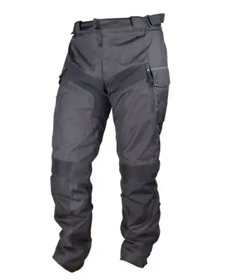 Pantaloni textil moto LS2 Travel Man, culoare gri negru, marime XL
