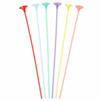 Bețe și rozete pentru baloane - multicolor (set 100 buc) - Default Title