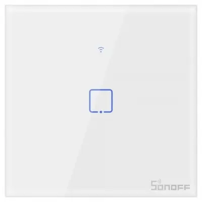 Intrerupator inteligent cu touch Sonoff T0 EU TX , WiFi, 1 canal