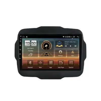 Navigatie dedicata cu Android Jeep Renegade dupa 2014, 4GB RAM, Radio GPS Dual Zone, Display HD…