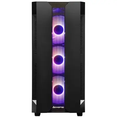 Chieftec Carcasa Chieftec GS-01B-OP, Middle Tower, RGB, Tempered Glass, Negru