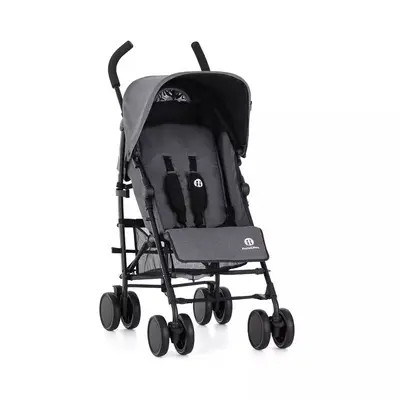 Carucior sport, Petite&Mars, Musca, Cu spatar reglabil, Capotina XXL, Usor, 7.9 kg, 6 luni+…