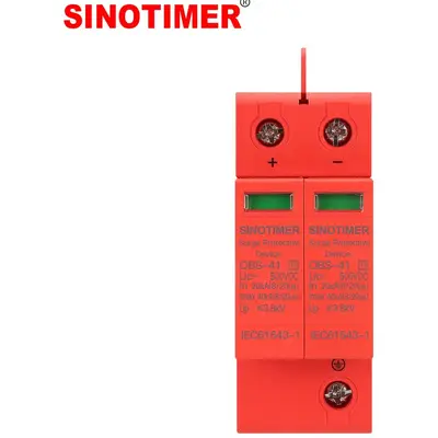 Descarcator de supratensiune DC SINOTIMER OBS-41, Tip 2, 500VDC, 40kA, pentru sisteme fotovoltaice…