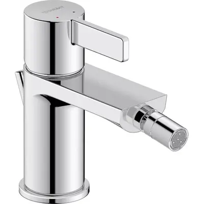 Duravit Baterie bideu Duravit D-Neo DE2400001010, marime S, cartus ceramic, 135 mm, set evacuare cu…