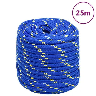 Franghie de barca, albastru, 18 mm, 25 m, polipropilena