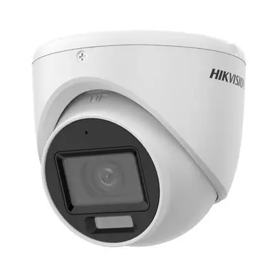 Camera supraveghere dome Hikvision Smart Hybrid Light DS-2CE76K0T-LMFS, 5 MP, IR 30 m/lumina alba…