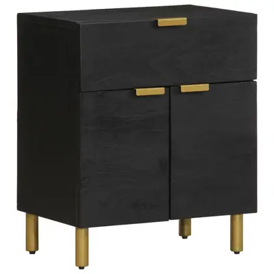 Noptiera, negru, 50x33x60 cm, lemn prelucrat