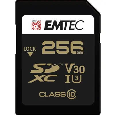 EMTEC Card memorie SDXC Emtec 256GB, UHS-I, clasa 10, V30, Negru