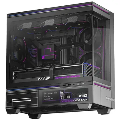 Carcasa TL-M10 Vision PC Mini mATX Tempered Glass Negru