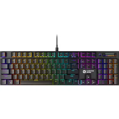 Canyon Tastatura gaming Canyon Cometstrike TKL GK-55, USB, Negru