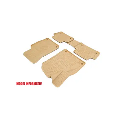 Covoare cauciuc tavita Bej compatibile BMW Seria 5 E60 / E61 2003-2010 Cod: 3D 62401B / A10