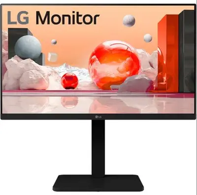 Monitor IPS LED LG 23.8inch 24BA450-B, Full HD (1920 x 1080), VGA, HDMI, DisplayPort, Boxe (Negru)