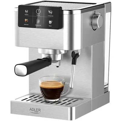 Espressor Manual AD 4390 1.5L 20Bar Thermoblock PID Dispozitiv Manual de Spumare Lapte 1350W…