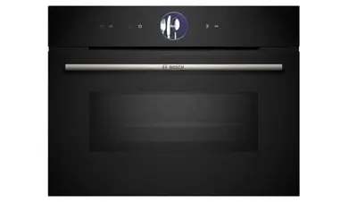 Cuptor incorporabil Bosch CMG7361B1, Multifunctional, 45 L, Optiune microunde, 3 niveluri coacere…