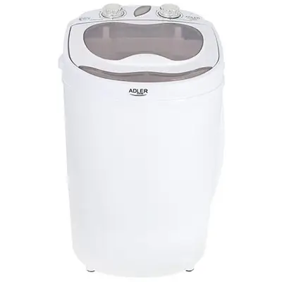 ADLER Mini masina de spalat rufe Adler AD 8055, capacitate 3kg, ideala pentru calatorii, camping…