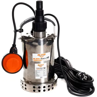 Ruris Pompa submersibila apa curata de adancime Ruris Aqua 30, corp inox, 550 W, 45 l/min, 7.5 m…