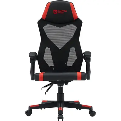 Canyon Scaun Gaming Canyon Flow CNE-MCH01, 120kg, Negru-Rosu