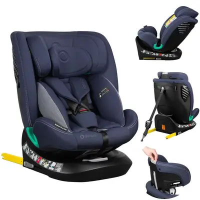 Scaun auto, Lionelo, Bastiaan One i-Size, 4 in 1, Protectie laterala, Cu spatar inclinabil in 4…
