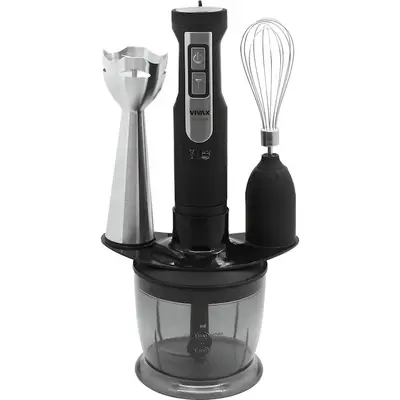 VIVAX Set blender 3 in 1 Vivax HBS-500X, 500W, 0.6l, 2 viteze, Turbo, lama otel inoxidabil, maner…