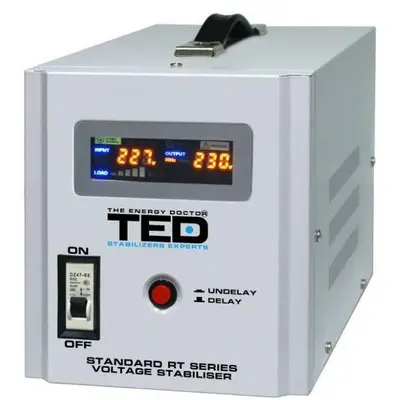 Stabilizator retea maxim 5000VA-AVR TED Electric, 3000 W, TED000187