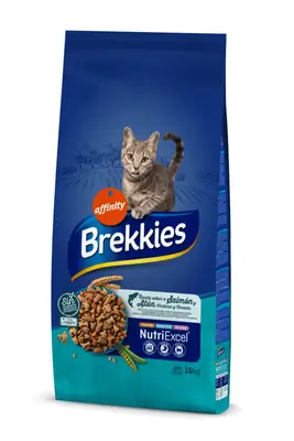 Hrana uscata pisici, Brekkies NutriExcel Cat Somon & Ton, 15 kg