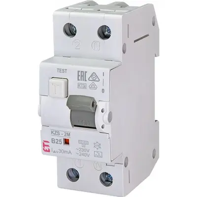 Diferential RCBO, ETI 002173206 KZS-2M A B25/0.03