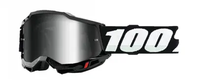 Ochelari cross atv 100% Accuri Junior Black, lentila oglinda, culoare rama negru