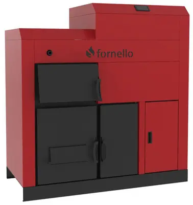 Centrala Fornello Eco Energy mixt 35 KW pe lemne si peleti echipata cu 2 camere de ardere…