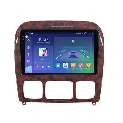 Navigatie dedicata cu Android Mercedes S-Class W220 1998 - 2005, 4GB RAM, Radio GPS Dual Zone…