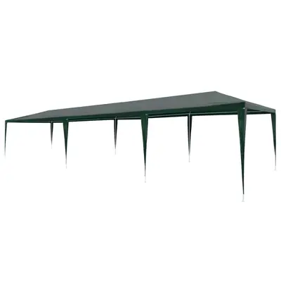 Cort de petrecere, verde, 3 x 9 m, pe