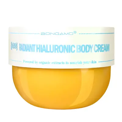 Crema de corp radianta cu acid hialuronic Bongamo, 200 ml