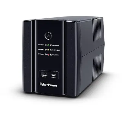 Cyber Power UPS CyberPower UT1500EG-FR, Line-Interactive, 1.5 kVA 900 W, 4 iesiri AC, Tower Negru