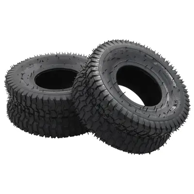 Set anvelopa roaba & camera, 4 buc., 15x6.00-6 4pr, cauciuc