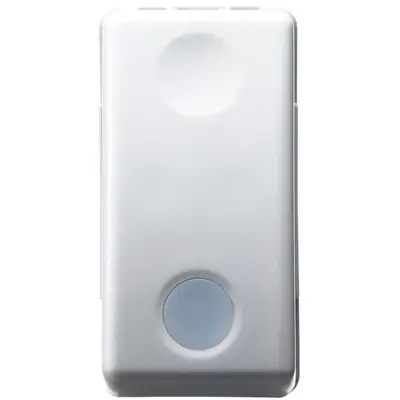 Intrerupator simplu 1 modul cu led Gewiss System GW20572, alb