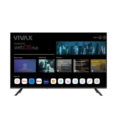 Televizor LED Vivax 109 cm (43inch) 43LE110WO, Full HD, Smart TV, WiFi, CI+