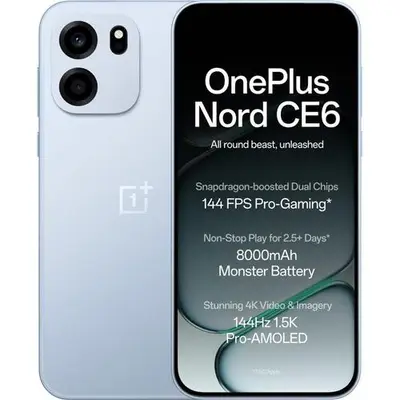 Telefon Mobil OnePlus Nord CE6, Procesor Qualcomm SM7635 Snapdragon 7s Gen 4, AMOLED Capacitiv…