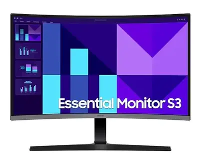 Monitor VA LED Samsung 27inch LS27D392GAUXEN, Full HD (1920 x 1080), VGA, HDMI, Ecran curbat, 100…